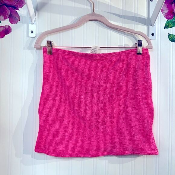 NWT Good American Always Fits Mini Skirt- Bright Pink - Picture 5 of 5
